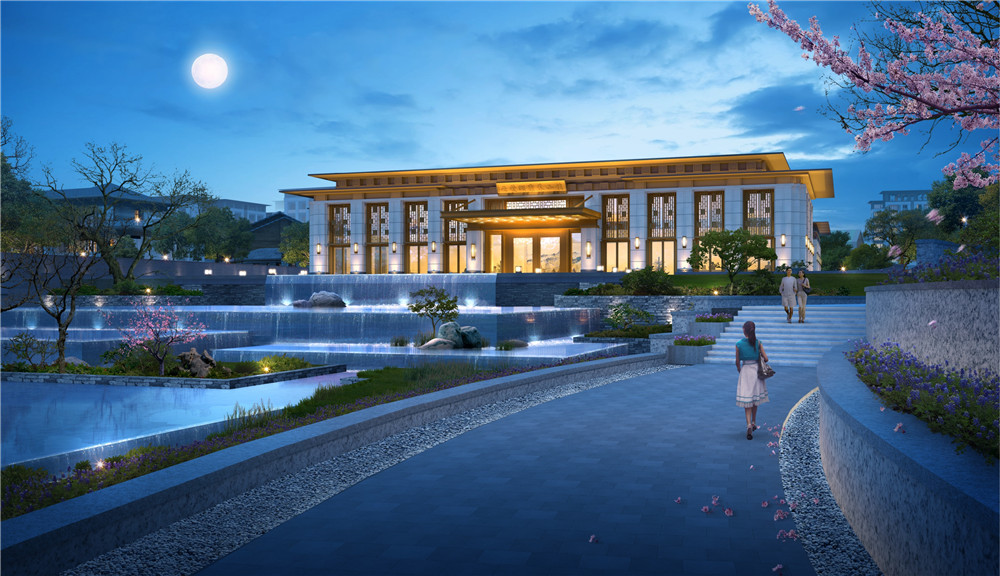 云蒙湖康養小鎮入口